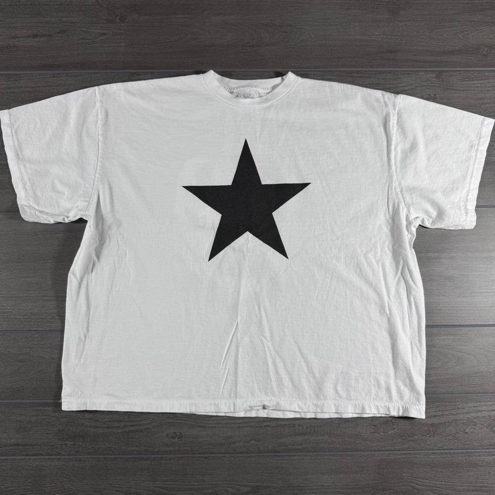 Kanye West Ye Sofi Stadium Concert Merch Star Luchador Mask White T-Shirt Size 3